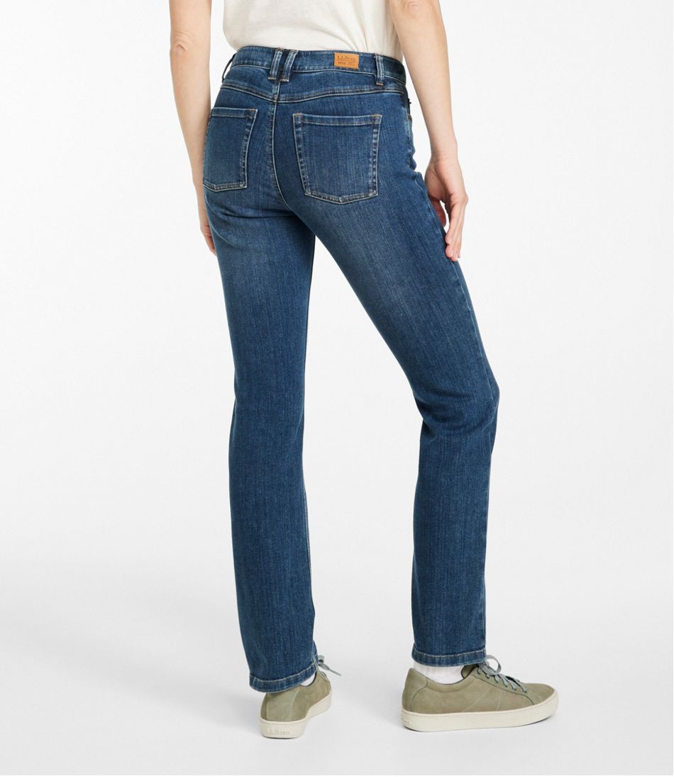 Women's BeanFlex® Jeans, Mid-Rise Straight-Leg | L.L.Bean near me