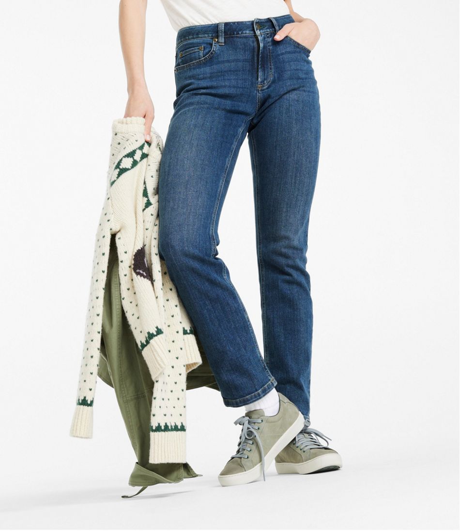 Women's BeanFlex® Jeans, Mid-Rise Straight-Leg | L.L.Bean near me