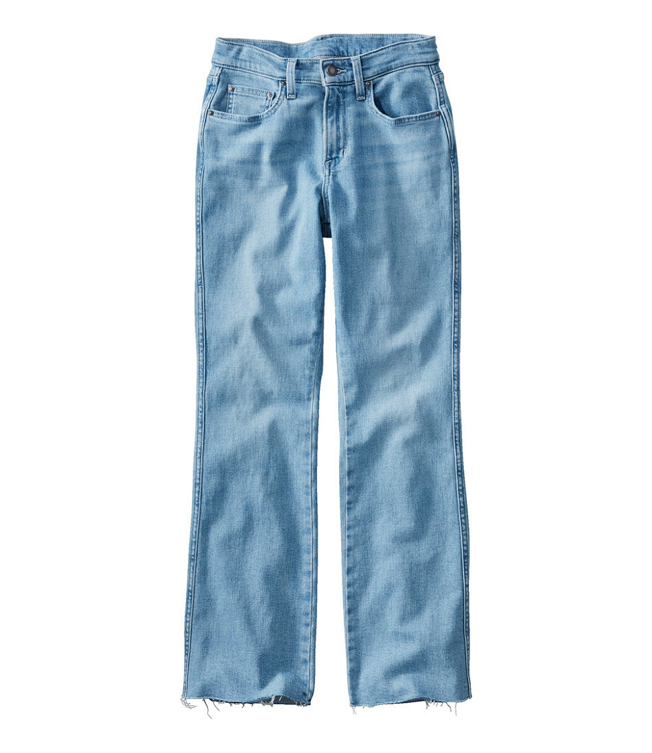 Women's L.L.Bean Everyday Stretch Jeans, High-Rise Mini Bootcut Ankle | L.L.Bean for sale