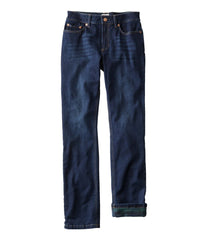 Women's BeanFlex® Jeans, Mid-Rise Straight-Leg Lined | L.L.Bean discount