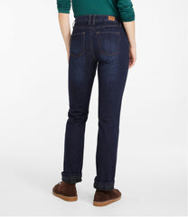 Women's BeanFlex® Jeans, Mid-Rise Straight-Leg Lined | L.L.Bean discount