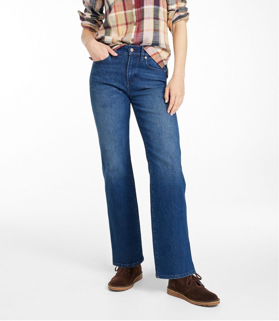 Women's Signature Original Jeans, High-Rise Straight-Leg | L.L.Bean for sale