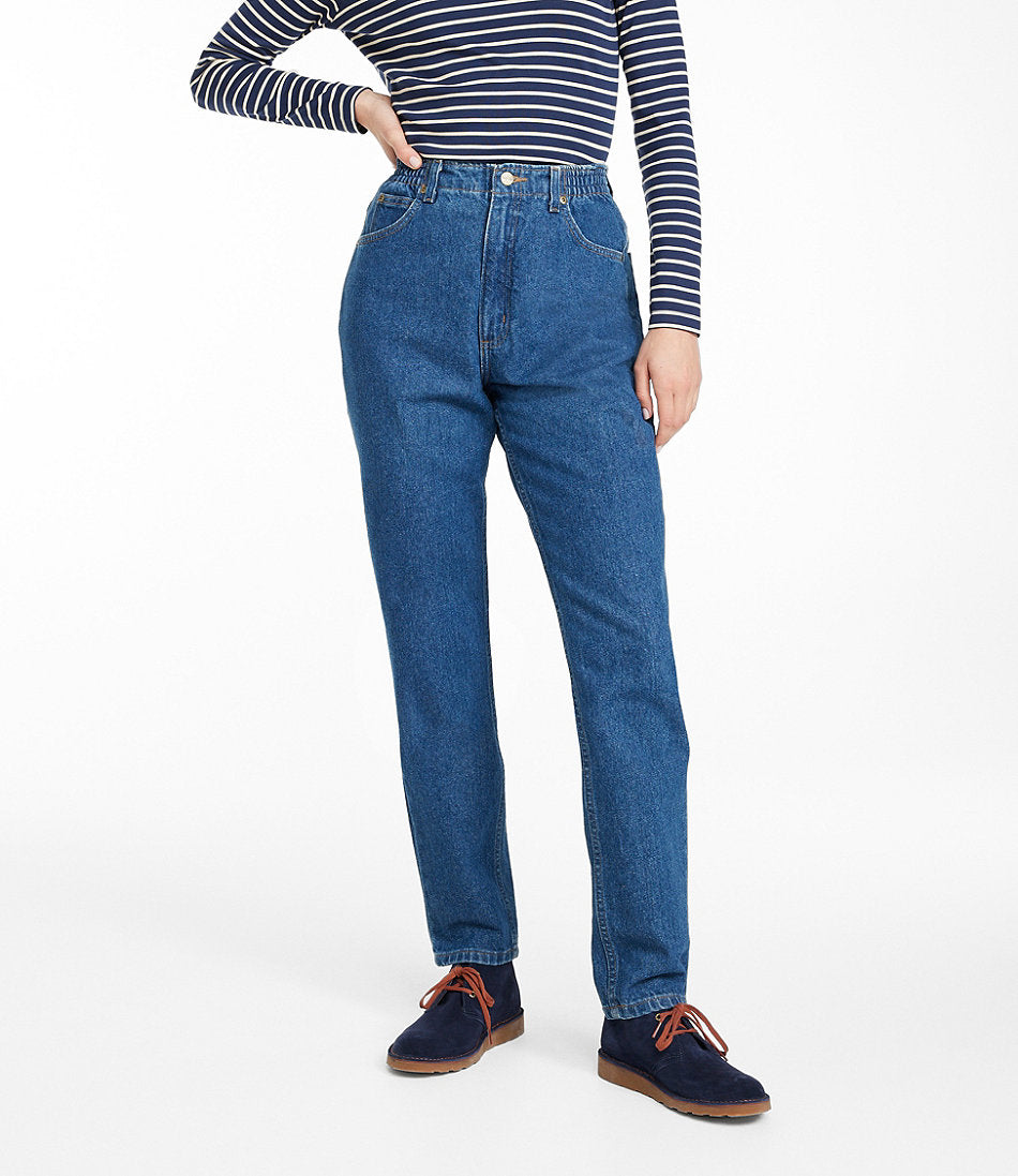Women's Double L® Jeans, Ultra High-Rise Comfort Waist Tapered Leg | L.L.Bean outlet