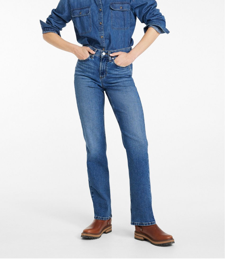 Women's 207 Vintage Jeans, High-Rise Straight-Leg | L.L.Bean online