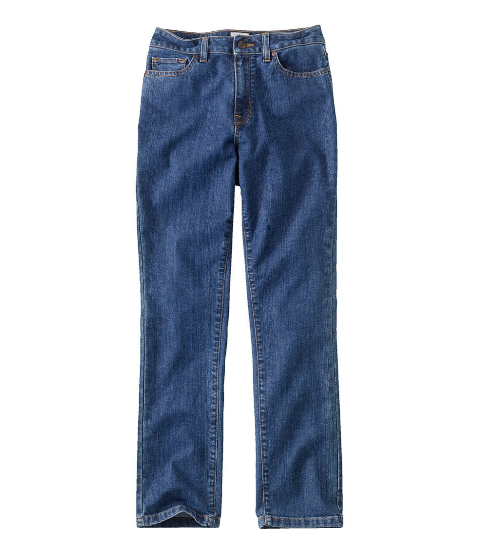Women's True Shape Jeans, High-Rise Slim-Leg Ankle | L.L.Bean on sale