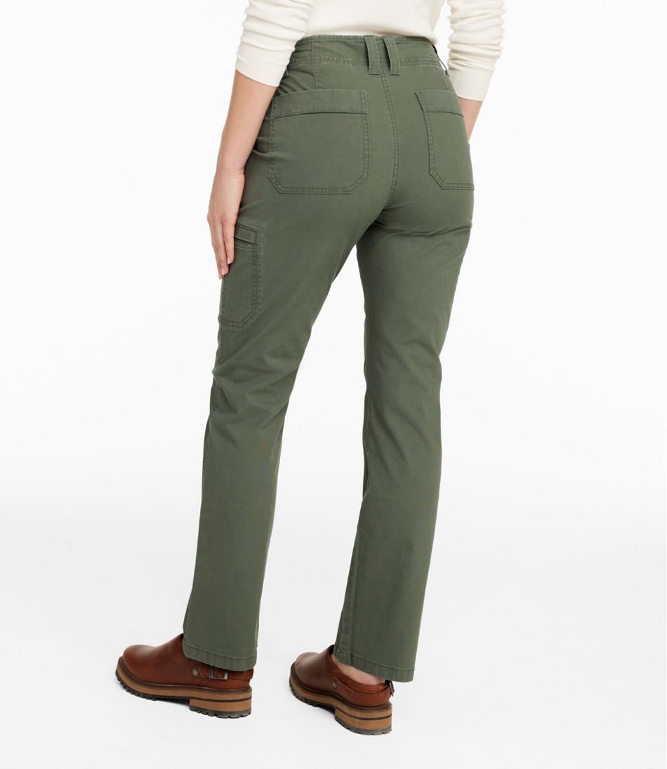 Women's 207 Vintage Cotton Canvas Pants, Mid-Rise Straight-Leg Cargo | L.L.Bean for sale