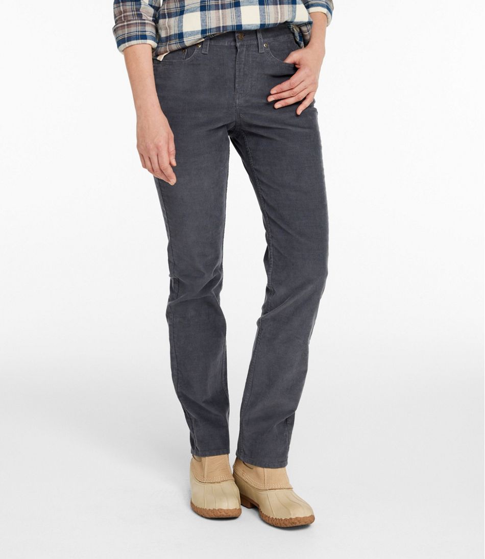 Women's BeanFlex Five-Pocket Corduroy Pants, Mid-Rise Straight-Leg | L.L.Bean near me