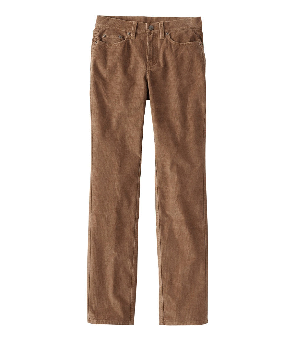 Women's BeanFlex Five-Pocket Corduroy Pants, Mid-Rise Straight-Leg | L.L.Bean near me