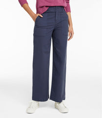 Women's 207 Vintage Cotton Canvas Pants, High-Rise Wide-Leg | L.L.Bean online