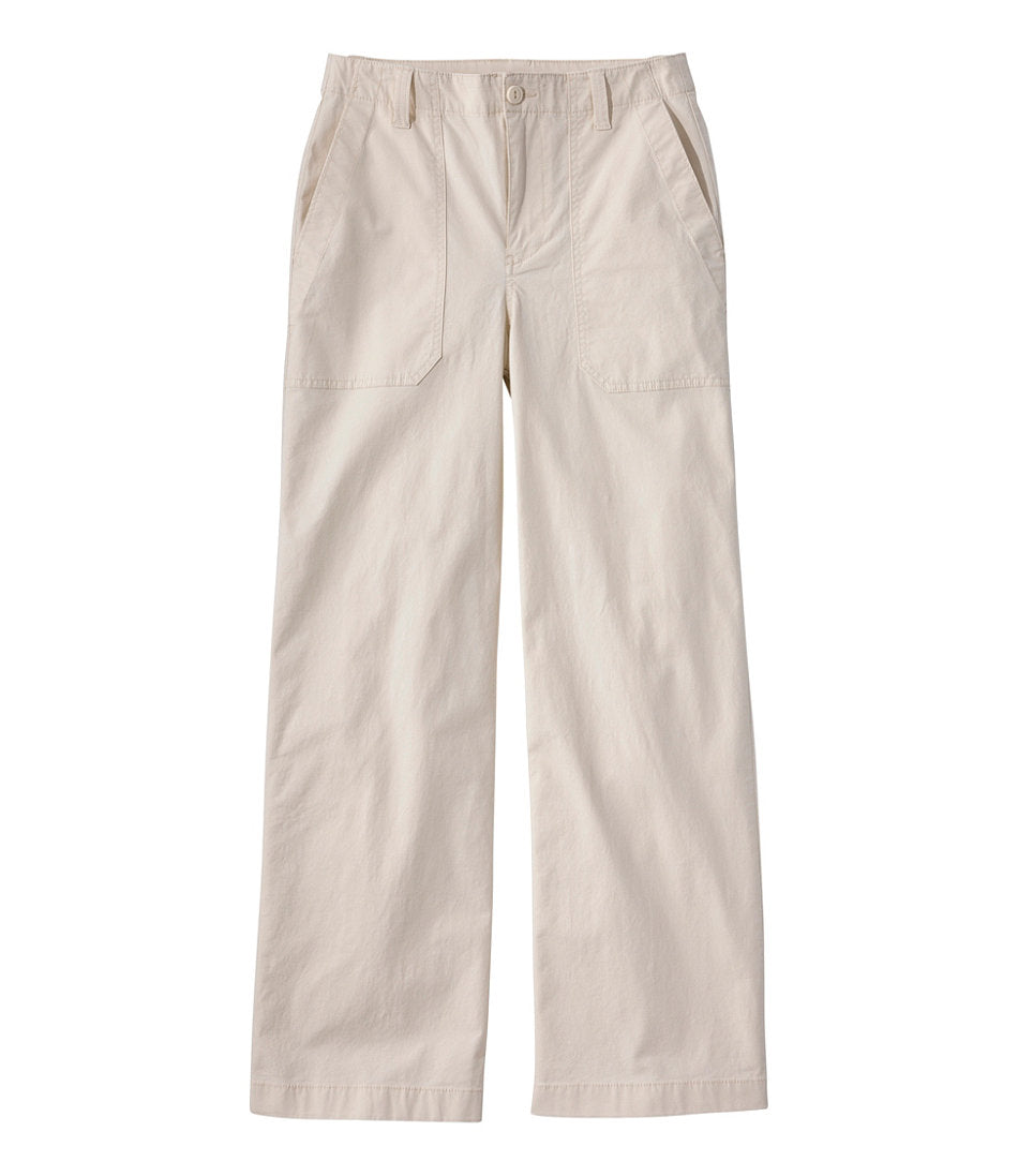 Women's 207 Vintage Cotton Canvas Pants, High-Rise Wide-Leg | L.L.Bean online