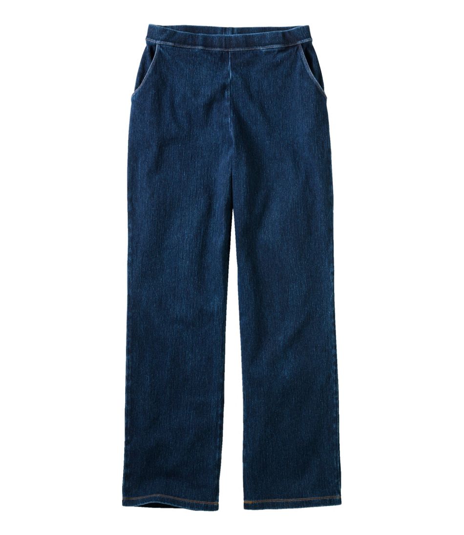 Women's Perfect Fit Pants, Denim Straight-Leg | L.L.Bean for sale