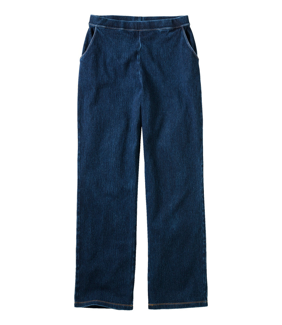 Women's Perfect Fit Pants, Denim Straight-Leg | L.L.Bean for sale