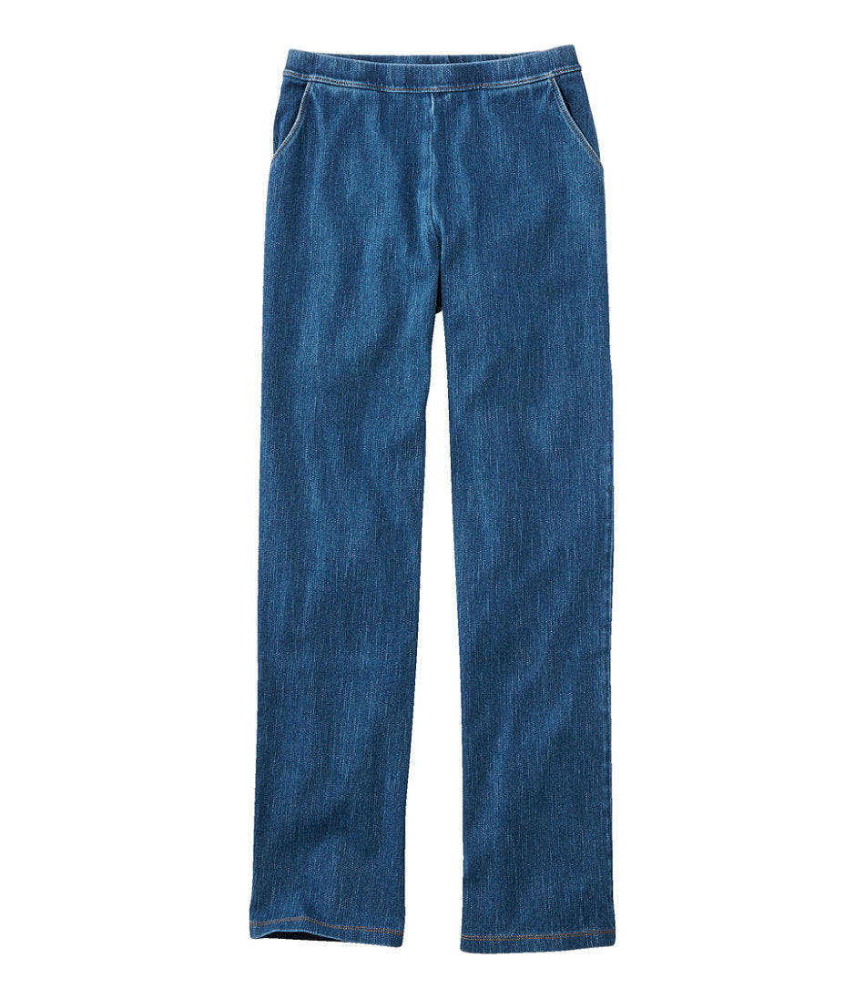Women's Perfect Fit Pants, Denim Straight-Leg | L.L.Bean for sale