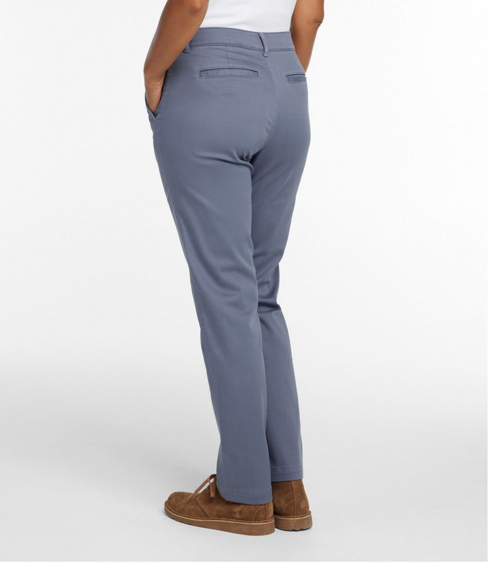 Women's Comfort Stretch Pants, Mid-Rise Straight-Leg Chino | L.L.Bean on sale