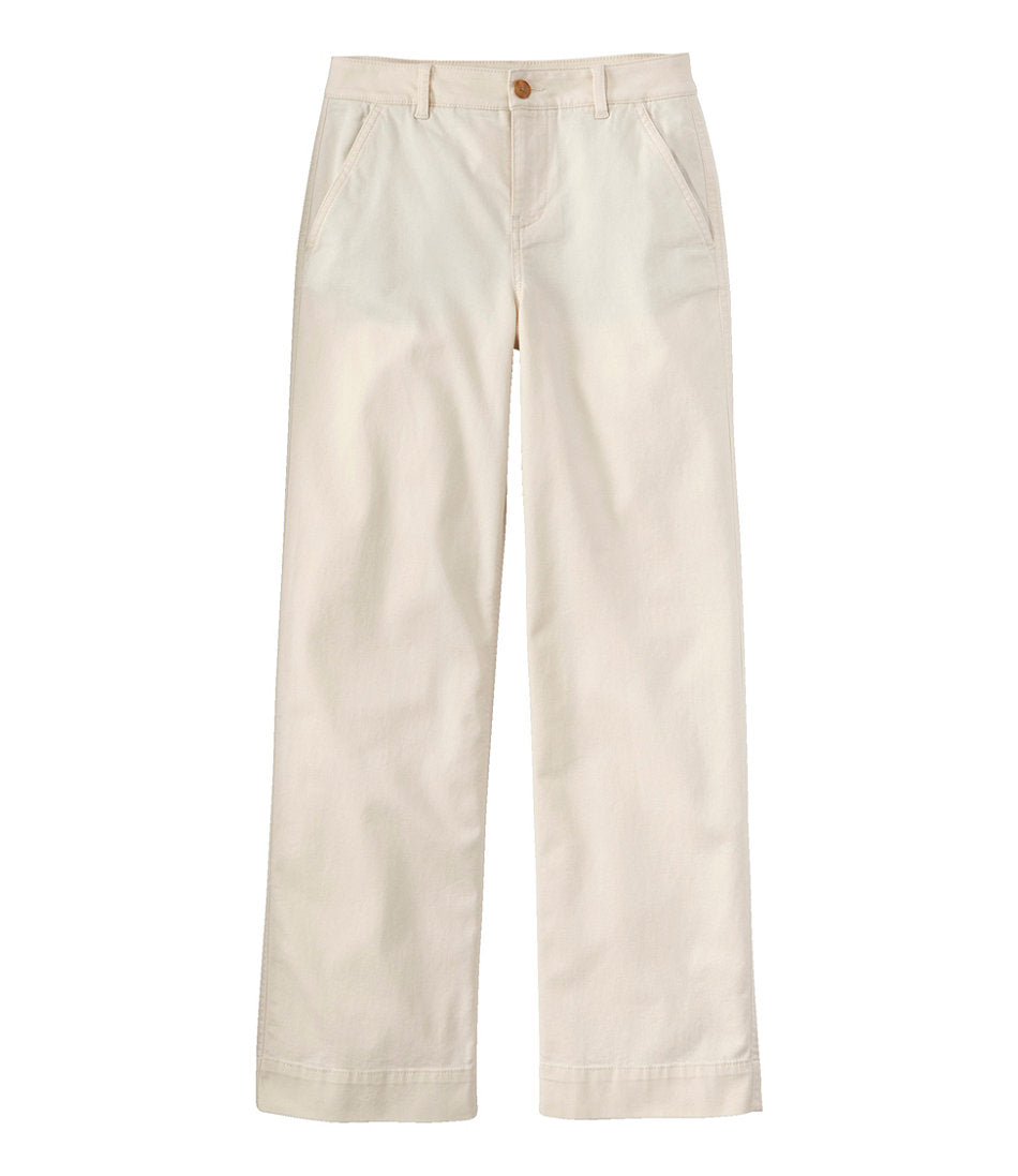 Women's Comfort Stretch Pants, Mid-Rise Wide-Leg Chino | L.L.Bean outlet