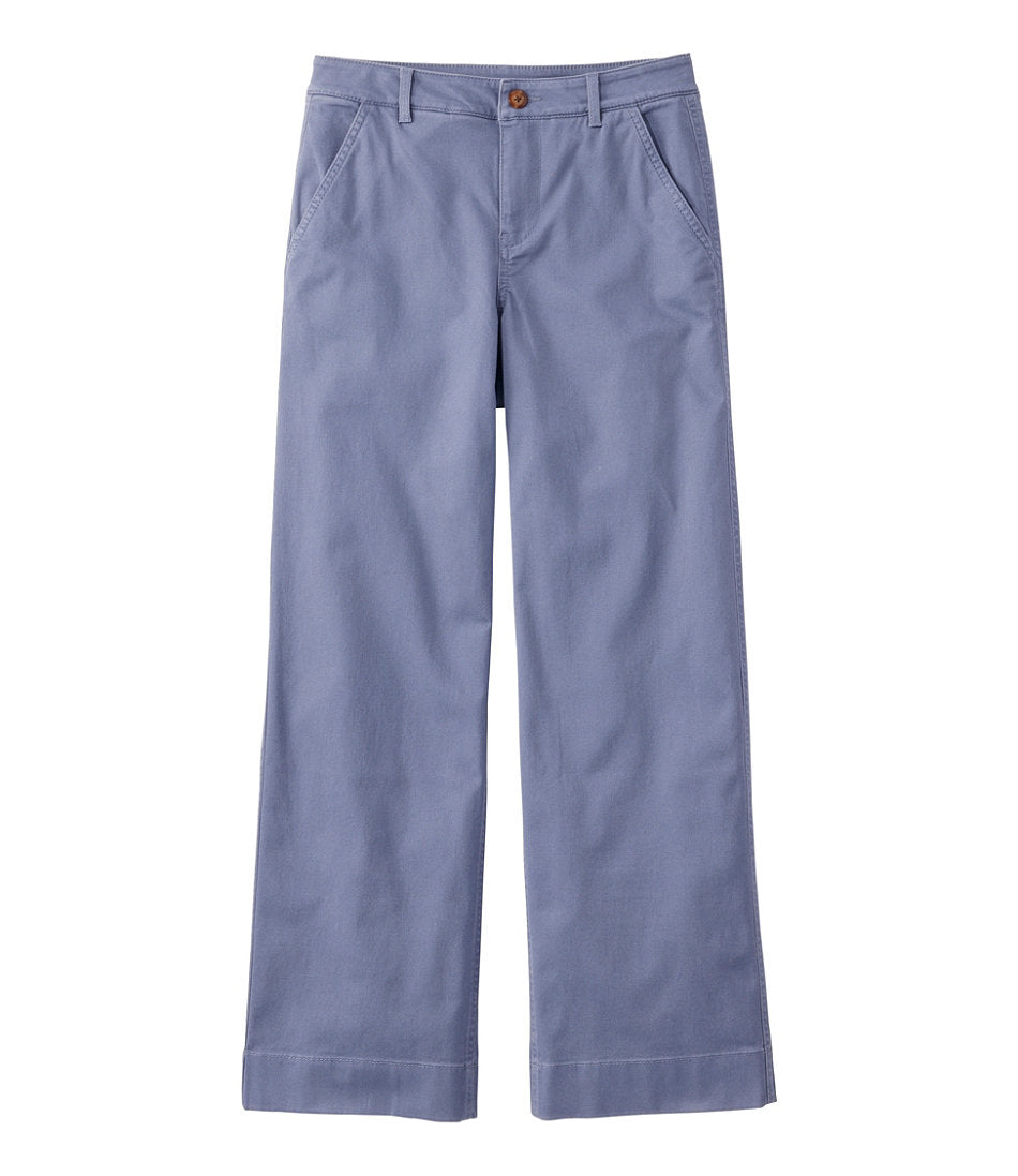 Women's Comfort Stretch Pants, Mid-Rise Wide-Leg Chino | L.L.Bean outlet