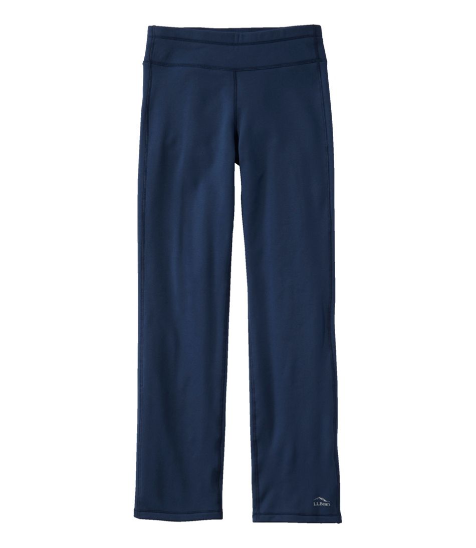 Women's PrimaLoft ThermaStretch Fleece Pants, Mid-Rise Straight-Leg | L.L.Bean outlet