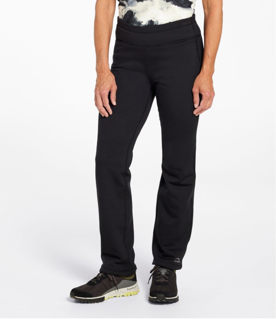 Women's PrimaLoft ThermaStretch Fleece Pants, Mid-Rise Straight-Leg | L.L.Bean outlet