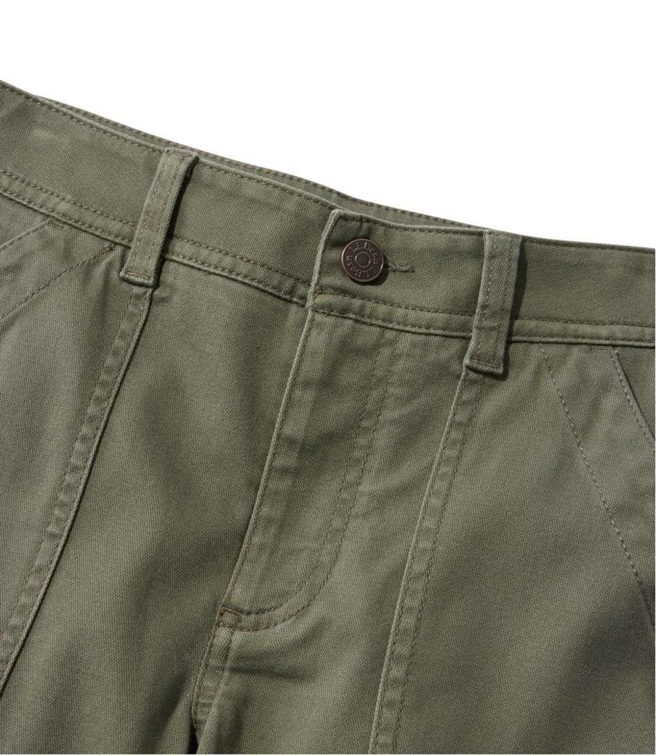 Women's Comfort Stretch Pants, Mid-Rise Straight-Leg Cargo | L.L.Bean online