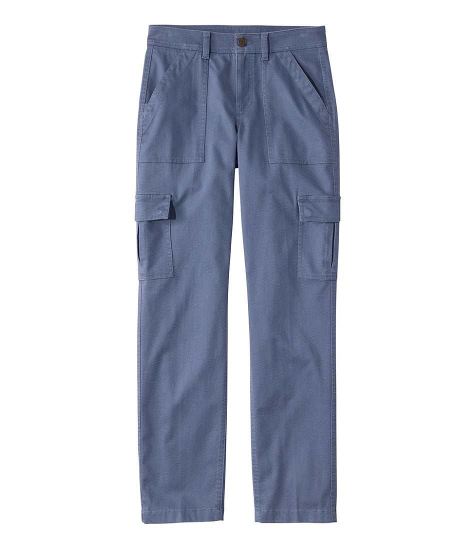 Women's Comfort Stretch Pants, Mid-Rise Straight-Leg Cargo | L.L.Bean online