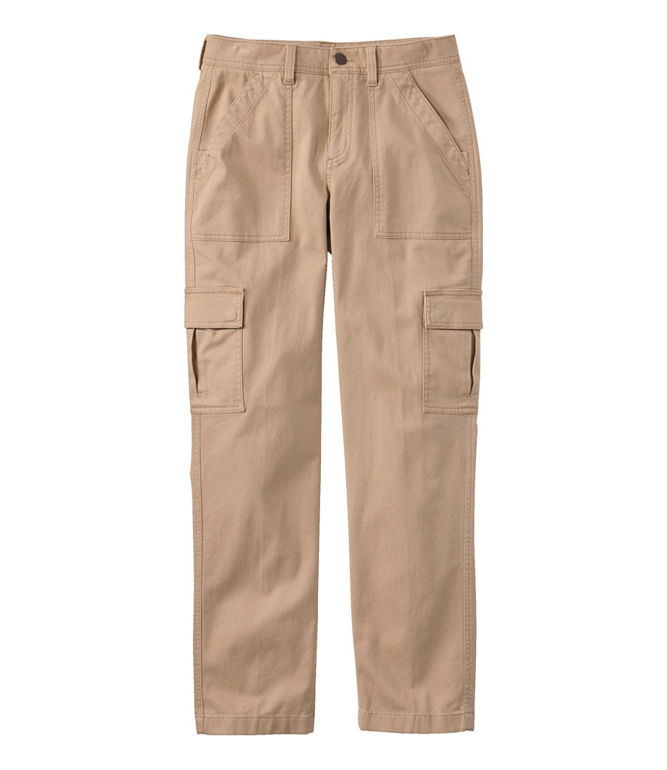 Women's Comfort Stretch Pants, Mid-Rise Straight-Leg Cargo | L.L.Bean online