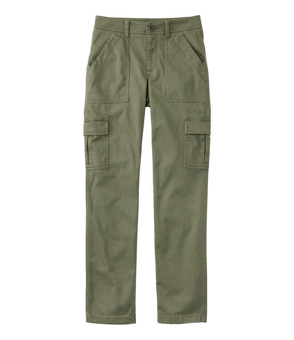 Women's Comfort Stretch Pants, Mid-Rise Straight-Leg Cargo | L.L.Bean online