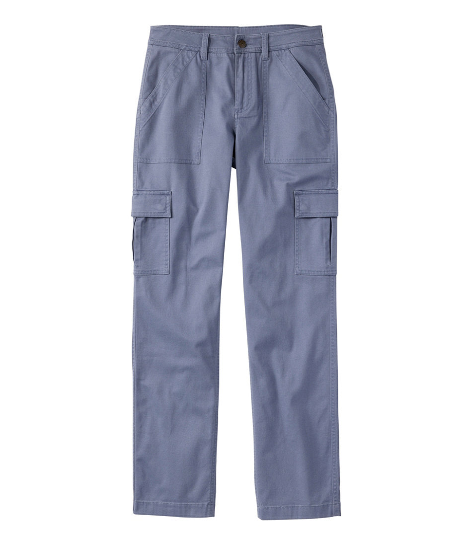 Women's Comfort Stretch Pants, Mid-Rise Straight-Leg Cargo | L.L.Bean online