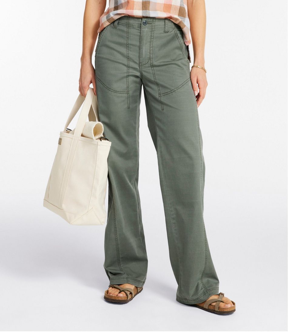 Women's Signature Utility Pants, High-Rise Wide-Leg | L.L.Bean on sale