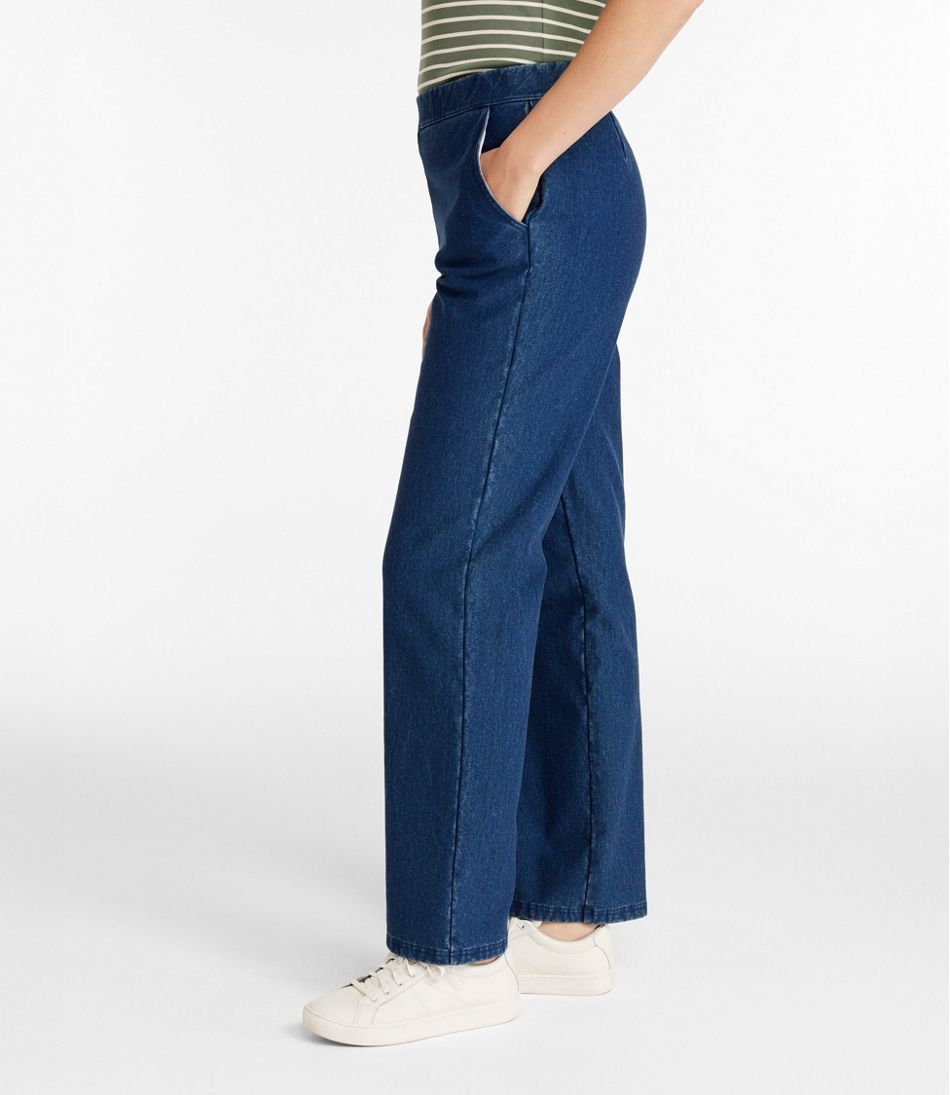 Women's Perfect Fit Pants, Denim Straight-Leg Fleece-Backed | L.L.Bean near me