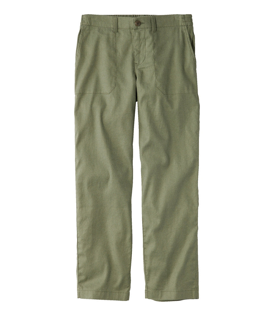 Women's Comfort Stretch Cotton/Linen Pants, High-Rise Ankle | L.L.Bean online
