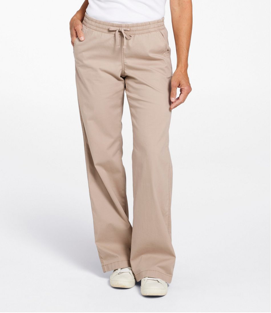 Lakewashed Pull-on Chinos, Mid-Rise Wide-Leg | L.L.Bean sale