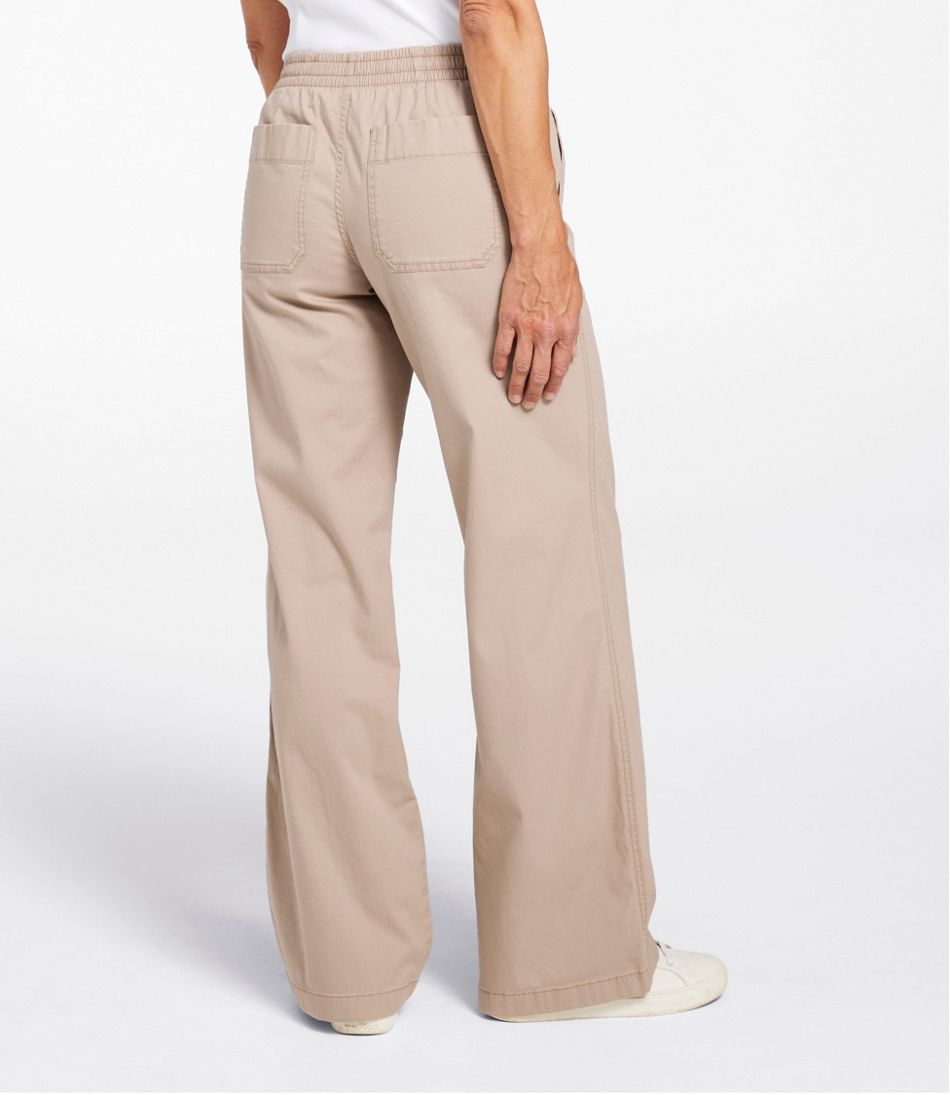 Lakewashed Pull-on Chinos, Mid-Rise Wide-Leg | L.L.Bean sale