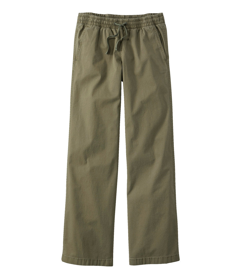 Lakewashed Pull-on Chinos, Mid-Rise Wide-Leg | L.L.Bean sale