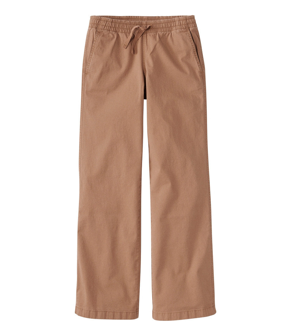 Lakewashed Pull-on Chinos, Mid-Rise Wide-Leg | L.L.Bean sale