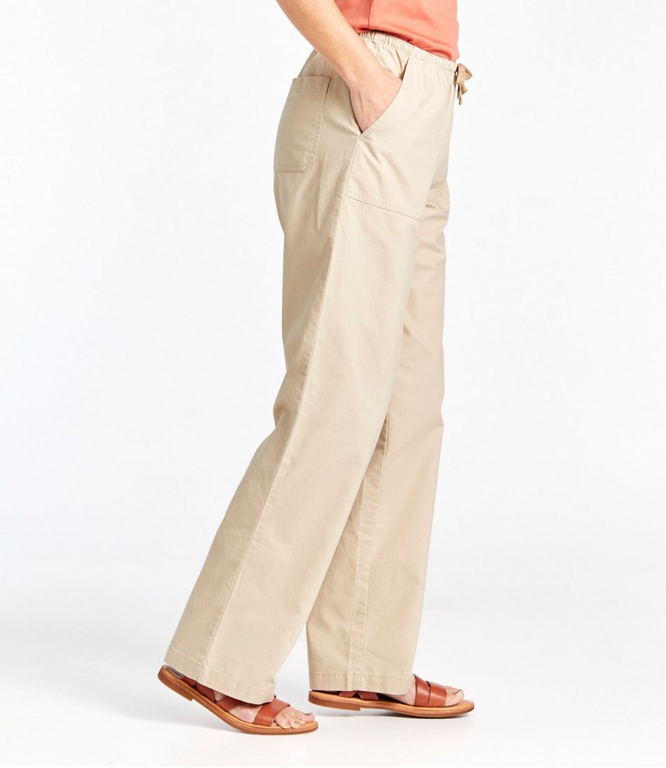 Women's Sunwashed Canvas Pants, High-Rise Straight-Leg | L.L.Bean near me