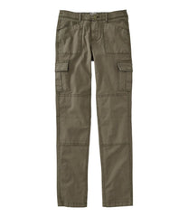 Women's Stretch Canvas Cargo Pants, Mid-Rise Straight-Leg | L.L.Bean online