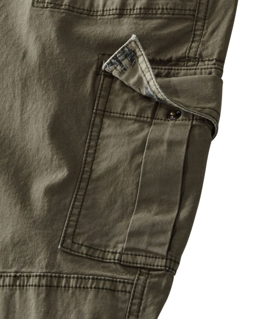 Women's Stretch Canvas Cargo Pants, Mid-Rise Straight-Leg | L.L.Bean online