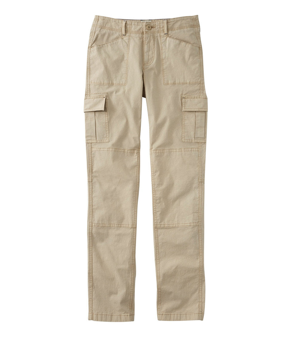 Women's Stretch Canvas Cargo Pants, Mid-Rise Straight-Leg | L.L.Bean online