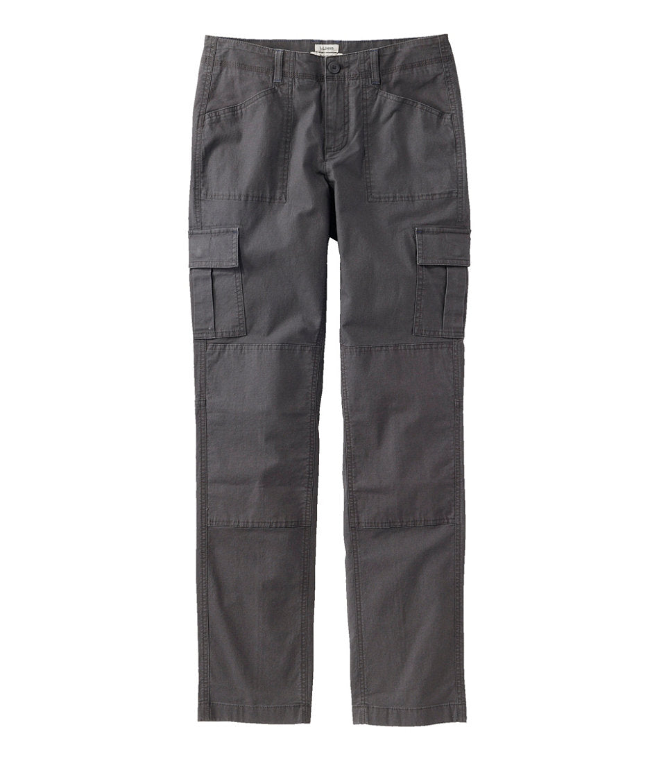 Women's Stretch Canvas Cargo Pants, Mid-Rise Straight-Leg | L.L.Bean online