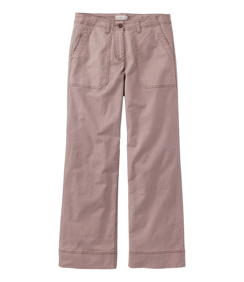 Women's Signature Utility Pants, Mid-Rise Wide-Leg Ankle-Length | L.L.Bean sale