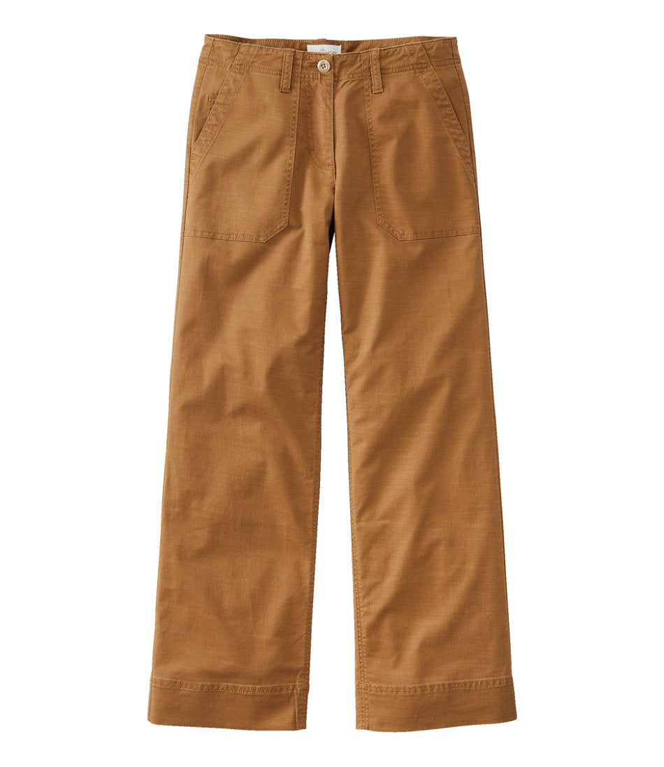 Women's Signature Utility Pants, Mid-Rise Wide-Leg Ankle-Length | L.L.Bean sale