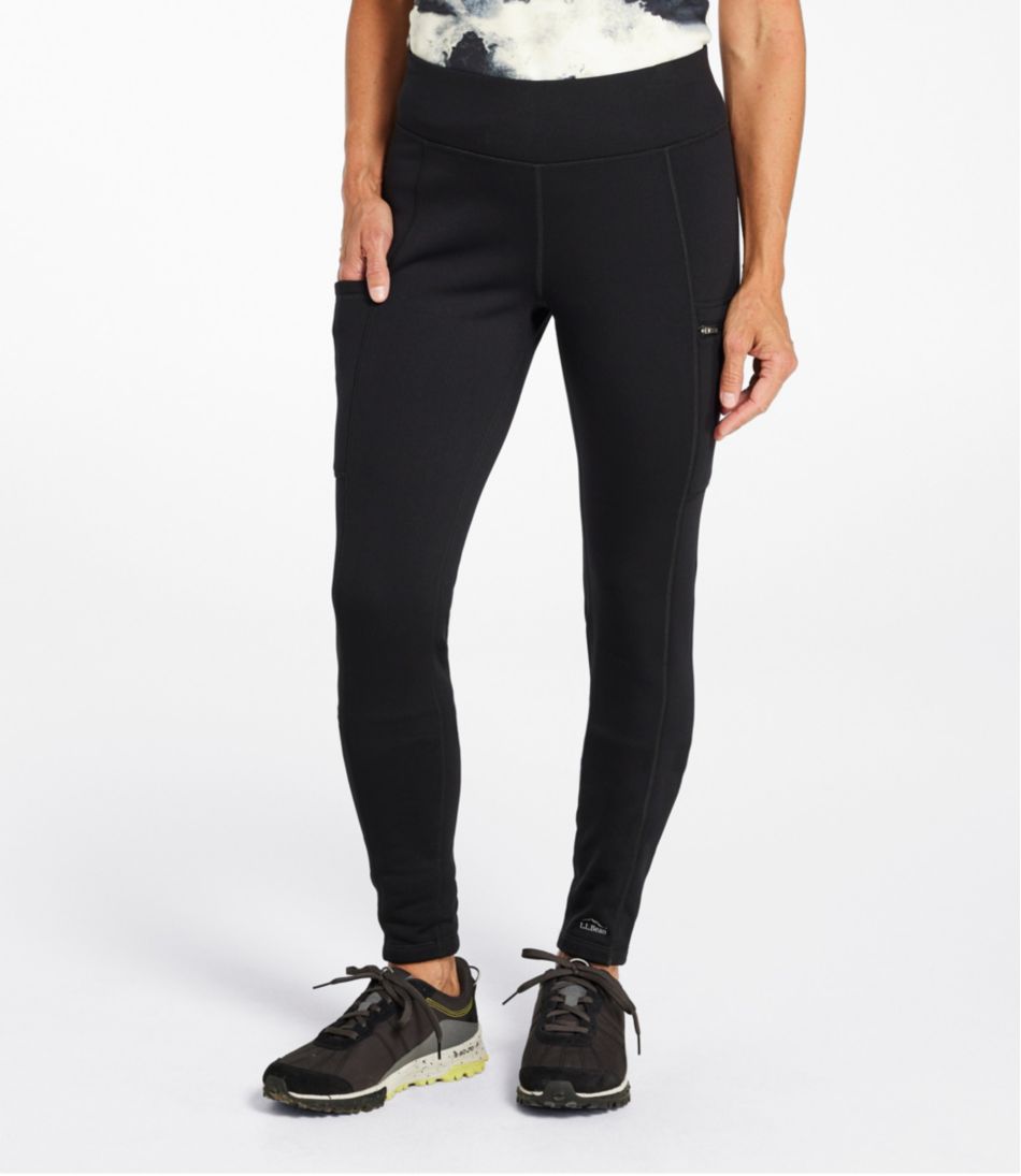 Women's PrimaLoft ThermaStretch Fleece Pocket Tights, Mid-Rise | L.L.Bean for sale