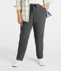 Women's Stretch Ripstop Pull-On Pants, Slim-Leg Fleece-Lined | L.L.Bean online