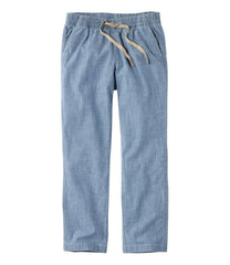 Women's Lakewashed Pull-On Chinos, Mid-Rise Chambray Ankle Pants | L.L.Bean for sale