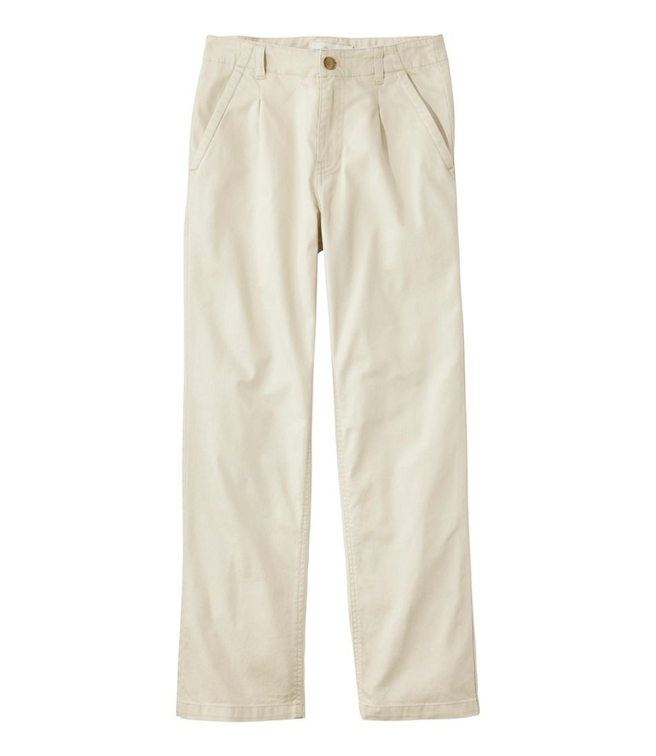 Women's Signature Easy-Cotton Pleated Chinos, Ankle | L.L.Bean discount