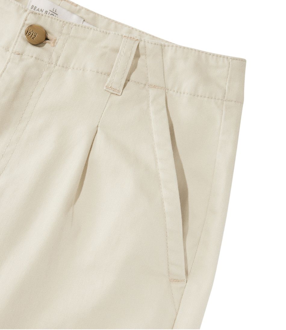 Women's Signature Easy-Cotton Pleated Chinos, Ankle | L.L.Bean discount