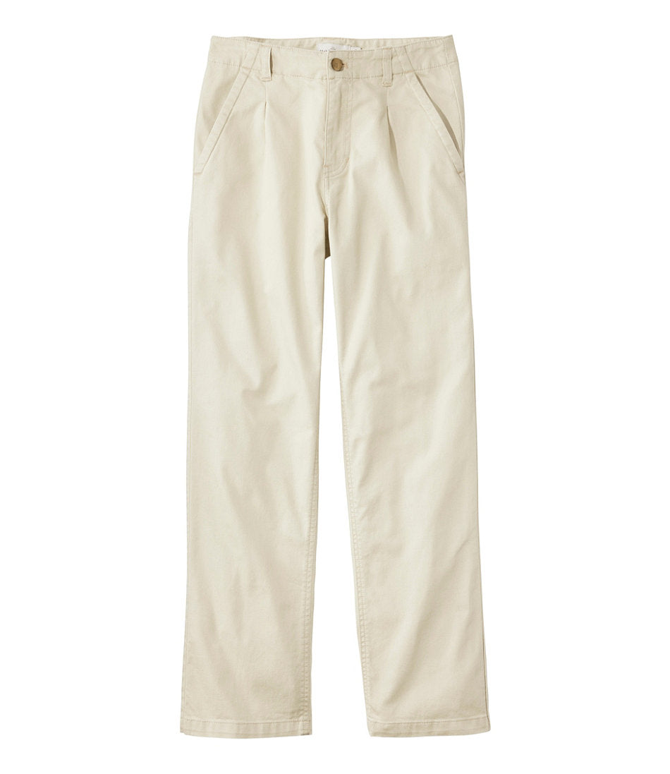 Women's Signature Easy-Cotton Pleated Chinos, Ankle | L.L.Bean discount