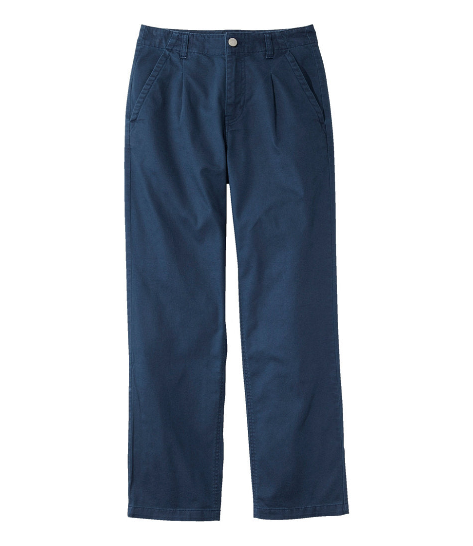 Women's Signature Easy-Cotton Pleated Chinos, Ankle | L.L.Bean discount