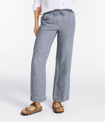 Women's Premium Washable Linen Pull-On Pants, Stripe | L.L.Bean for sale