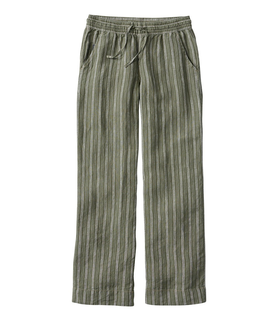 Women's Premium Washable Linen Pull-On Pants, Stripe | L.L.Bean for sale